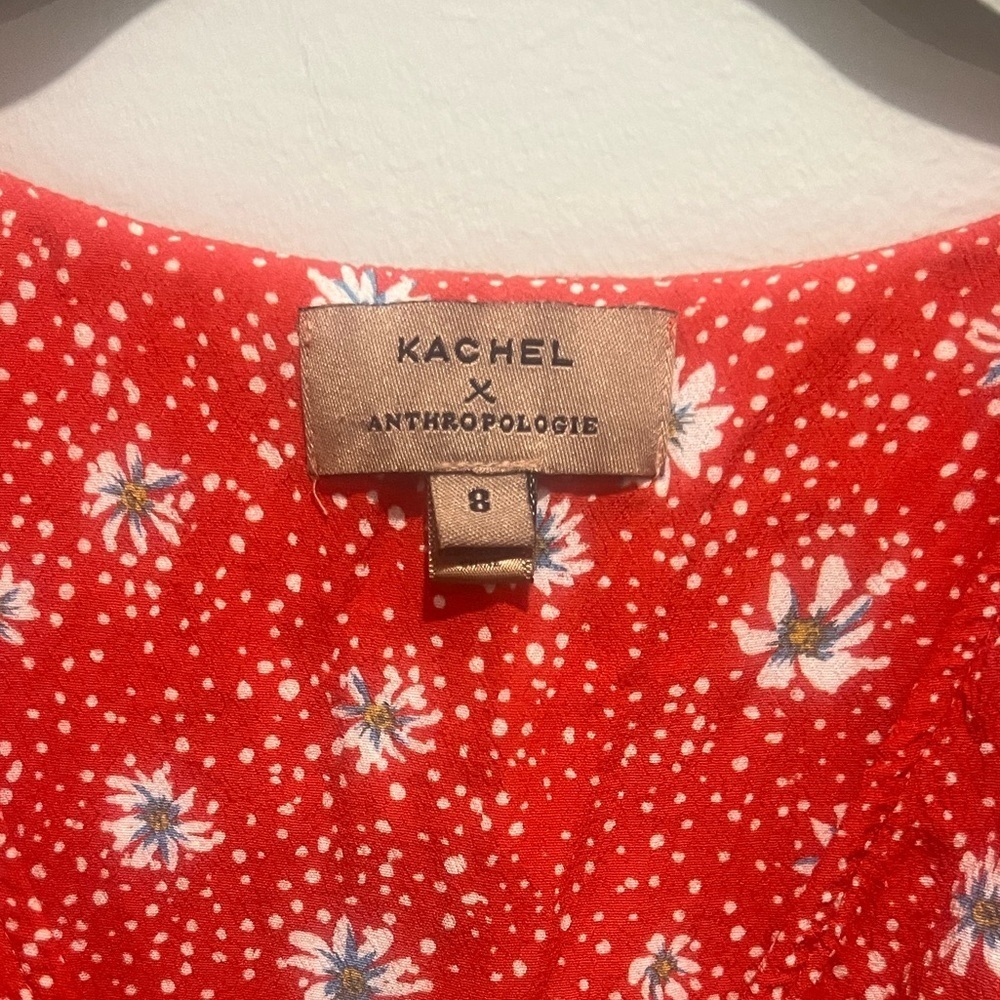 Anthropologie Kachel Floral Tea Dress size 8 - Picture 4 of 11
